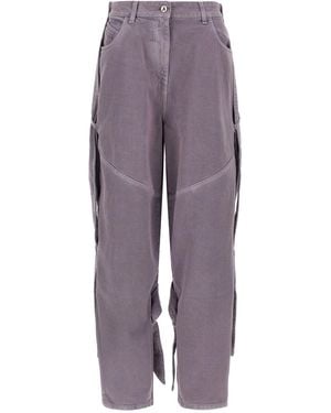 The Attico Garment-dyed Jeans - Purple