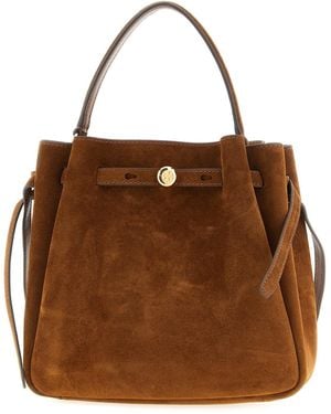 Tory Burch 'romy' Bucket Bag - Brown