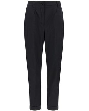 Kiton Pantalone Popeline - Blu