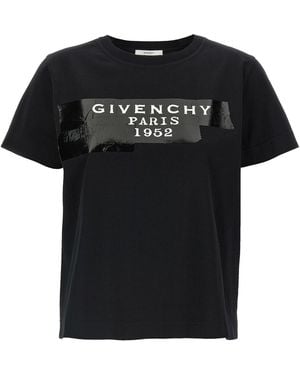 Givenchy T-Shirt 'Tape Logo' - Schwarz