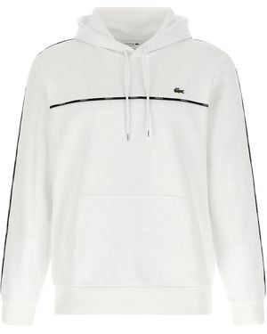 Lacoste ' Trim' Hoodie - White