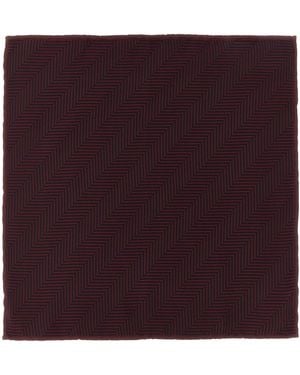 Brunello Cucinelli Chevron Pocket Clutch - Purple