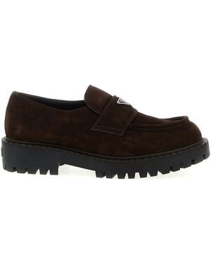 Prada 'Double Chocolate' Loafers - Brown