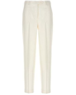 Kiton Cigarette Pants - White