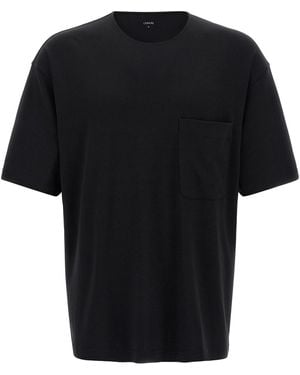 Lemaire Cotton And Silk T-shirt - Black