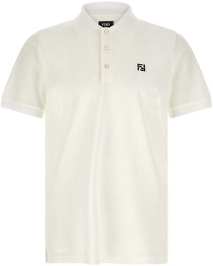 Fendi 'ff Selleria' Polo Shirt - White