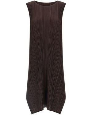 Pleats Please Issey Miyake Abito 'Monthly Colors: July' - Marrone