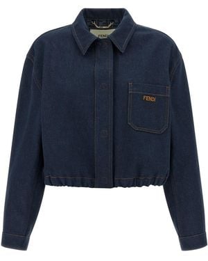 Fendi 'ff Reverse' Jacket - Blue