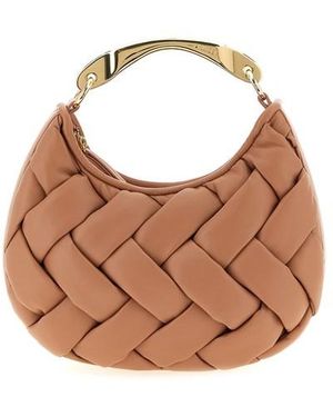 Twinset Borsa A Mano Intreccio - Marrone