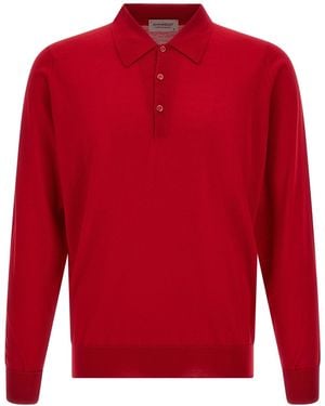 John Smedley 'Dorset' Polo Shirt - Red