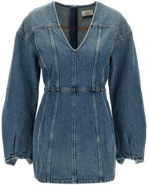 Haikure Denim Dress - Blue