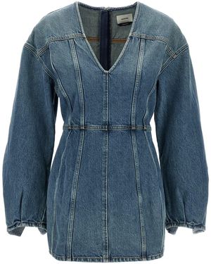 Haikure Denim Dress - Blue