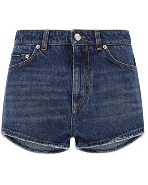 Dolce & Gabbana Short Targhetta Logo - Blu