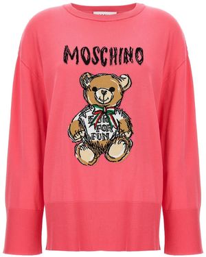 Moschino 'teddy Bear' Jumper - Pink