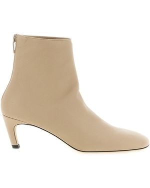 TOTEME Nappa Ankle Boots - White