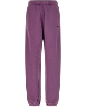 The Attico Logo Embroidery Joggers - Purple