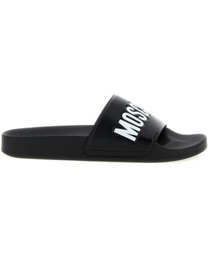 Moschino 'pool' Slides - Black