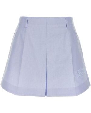 Givenchy Embroidery Shorts - Blue
