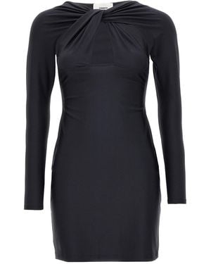 Coperni 'twisted Cut-out' Dress - Black