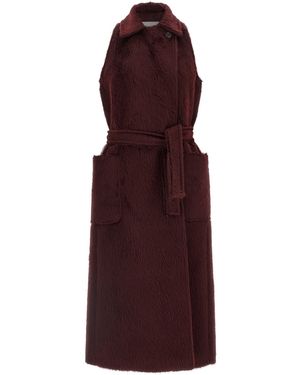 Max Mara 'abbozzi1234' Coat - Purple