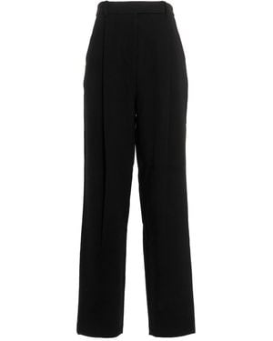 Self-Portrait Trousers With Darts - Black