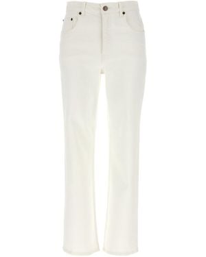 Tory Burch Jeans Mit Kurzem Schnitt - Weiß