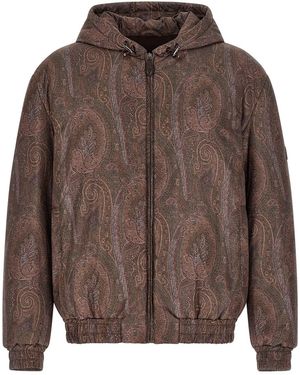 Etro 'arnica' Bomber Jacket - Brown
