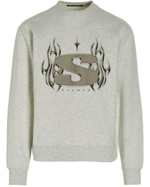 Stampd 'chrome Flame' Sweatshirt - White