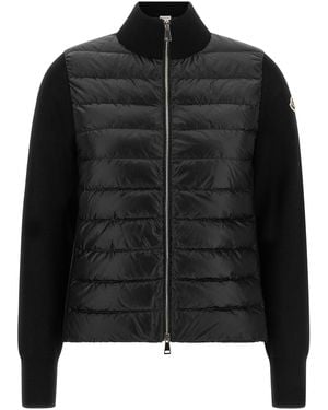 Moncler Padded Cardigan - Black