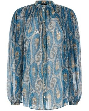 Etro Seidenhemd - Blau