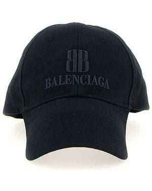 Balenciaga Logo Embroidery Cap - Blue