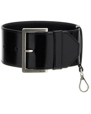 Prada Manicotto Pelle Spazzolata - Nero