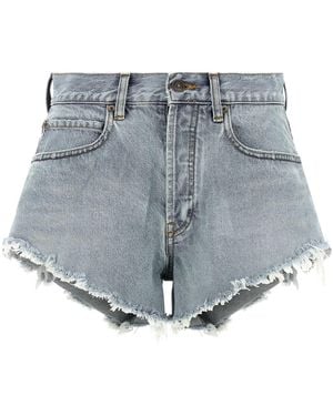 Balenciaga Denim Shorts - Grey