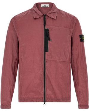 Stone Island '120004' Overshirt - Red