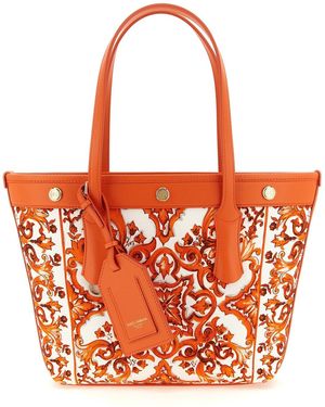 Dolce & Gabbana 'atene' Shopping Bag - Orange