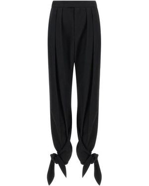 Chloé Pantalone Con Nodo - Nero