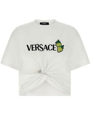 Versace T-shirt 'Strawberry patch' - Bianco