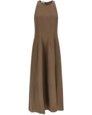 Brunello Cucinelli Kleid In A-Linie - Natur