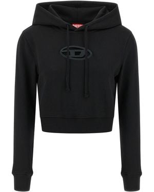 DIESEL 'f-slimmy-hood-od' Hoodie - Black