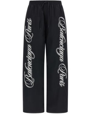 Balenciaga Cursive Reversible Trousers - Black