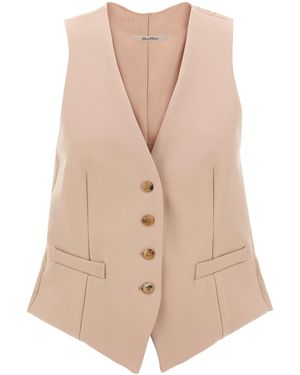 Max Mara Gilet 'Kiwi' - Natural