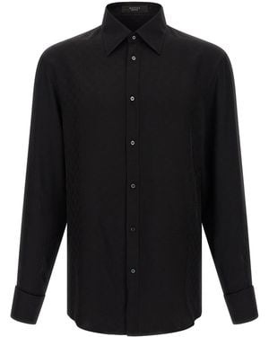 Gucci Gg Fluid Fabric Shirt - Black