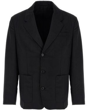 Prada Blazer 'In Misto Lana' - Nero