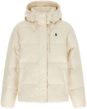 Polo Ralph Lauren 'carly' Down Jacket - Natural