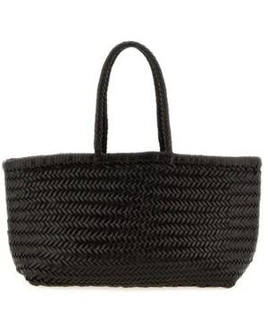 Dragon Diffusion Borsa A Spalla 'Bamboo Triple Jump' Grande - Nero
