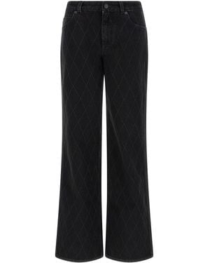 Balmain Diamond-Shaped Jeans - Black