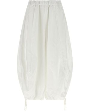 Comme des Garçons Polyester Casual Trousers - White