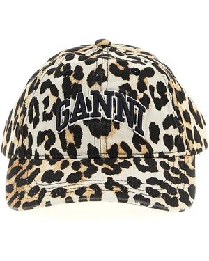 Ganni Embroidery Cap - Black