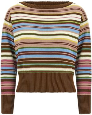 Weekend by Maxmara 'wkdzinnia' Striped Jumper - Black