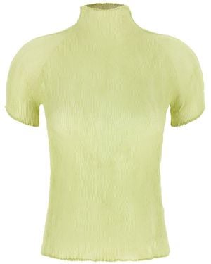 Issey Miyake Top 'Chiffon Twist 1' - Yellow